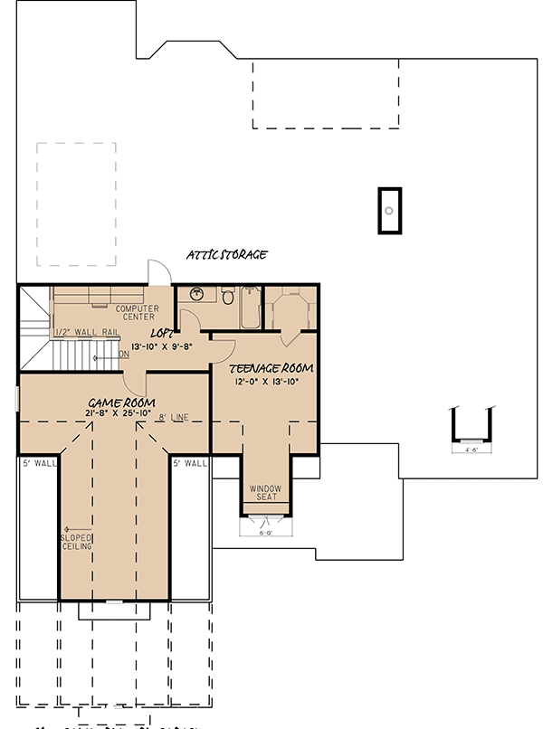 Plan 70576MK: Traditional House Plan With Decorative Dormers and Welcoming Porch - 2530 Sq Ft - Floor Plan - 2nd Floor - Southern, Traditional