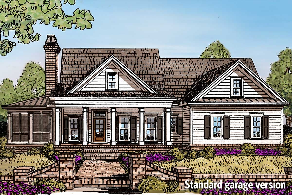 Plan 740005LAH: Country House Plan With Flexible Upper Floor - 2381 Sq Ft - Image #6 - Country, New American, Southern, Traditional