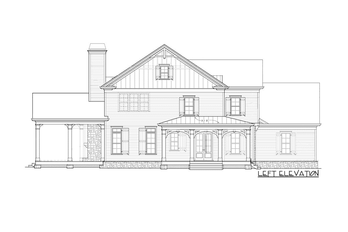 Plan 740006LAH: Craftsman Farmhouse House Plan - 3006 Sq Ft - Image #5 - Craftsman, Farmhouse, New American, Northwest