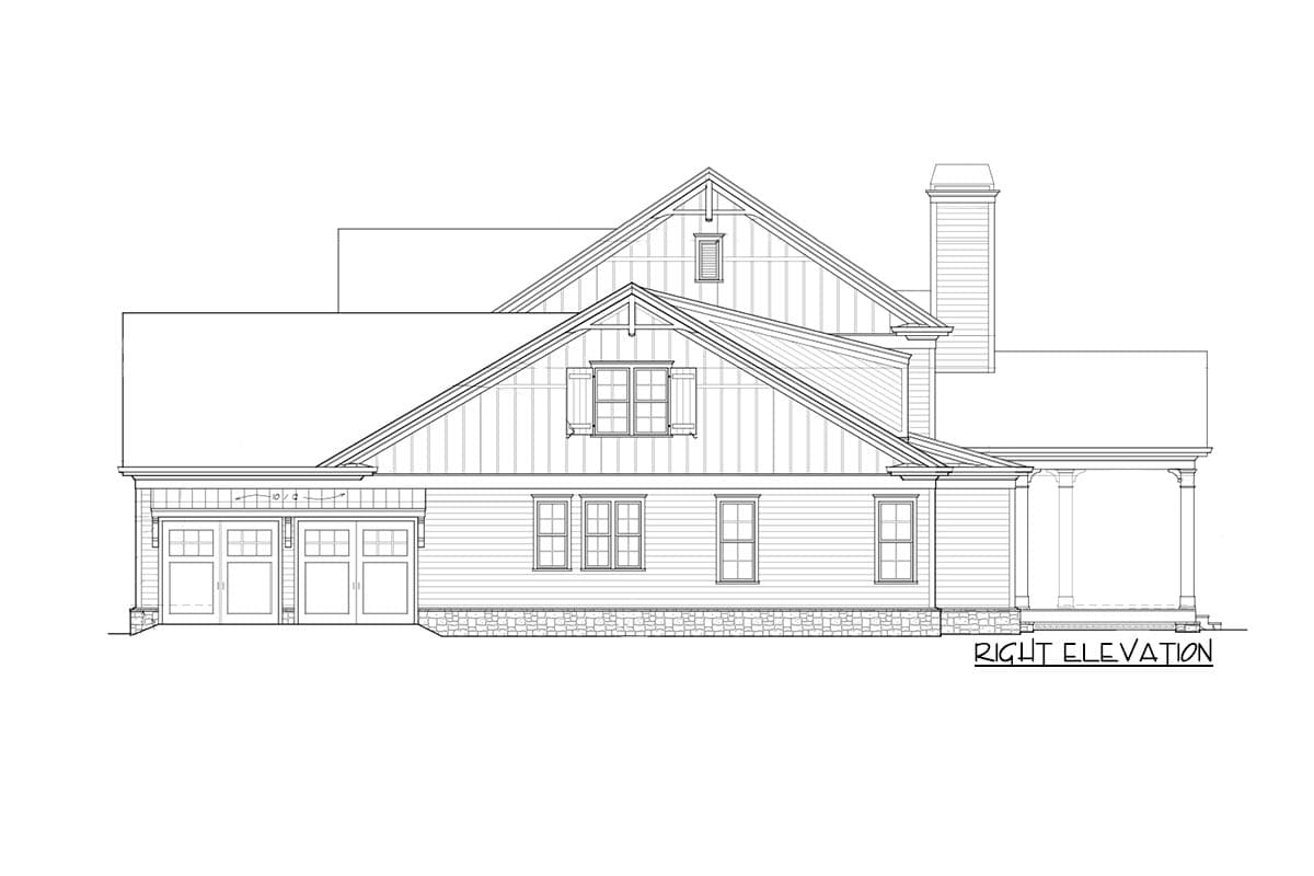 Plan 740006LAH: Craftsman Farmhouse House Plan - 3006 Sq Ft - Image #6 - Craftsman, Farmhouse, New American, Northwest