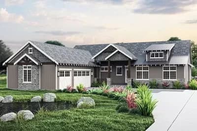 Rustic 3-Bed Mountain Craftsman with Bonus Room and Great Room - 1874 Sq Ft