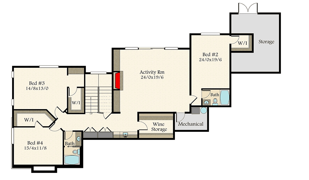 Plan 85240MS: Exclusive Rustic House Plan with 4 Bedrooms  - Floor Plan - 2nd Floor - Craftsman, Northwest, Rustic