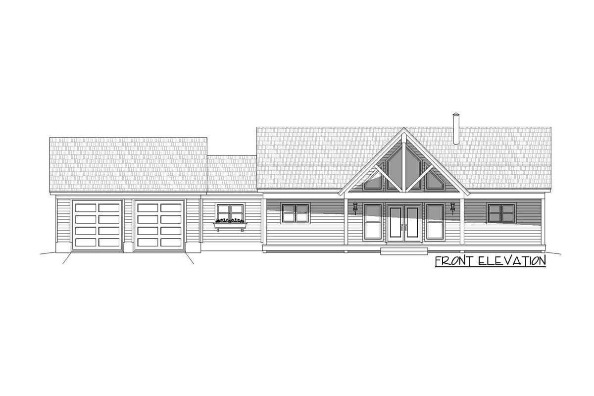 Plan 68510VR: 2-Bed Country Ranch Home Plan with Walkout Basement - 1650 Sq Ft - Image #20 - Country, Craftsman, Farmhouse, Mountain, Ranch, Rustic