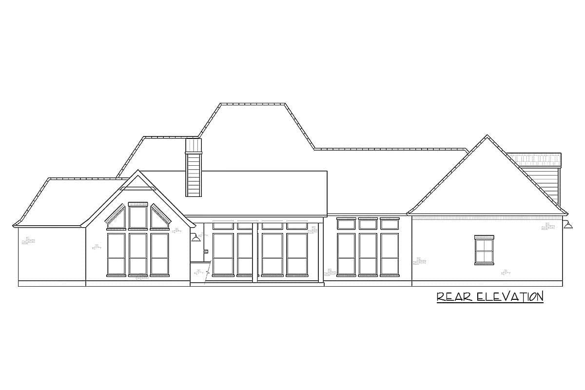 Plan 56426SM: Four Bed Southern Home Plan with Optional Bonus Room  - Image #6 - Acadian, French Country, Louisiana-Style, Southern