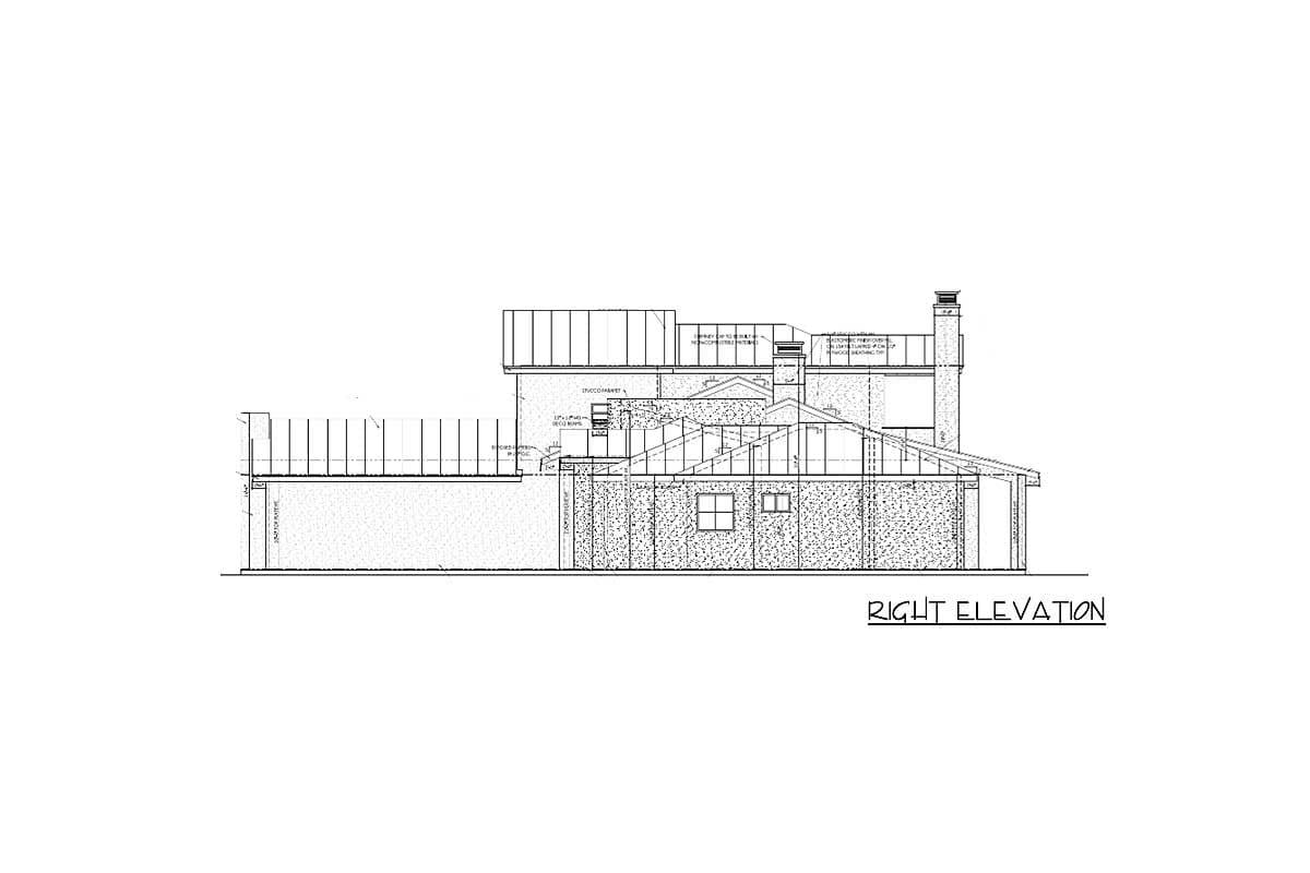 Plan 430030LY: Contemporary Mission-Inspired 3 Bedroom House Plan With Game Room Upstairs - Image #4 - Contemporary, Southwest, Spanish