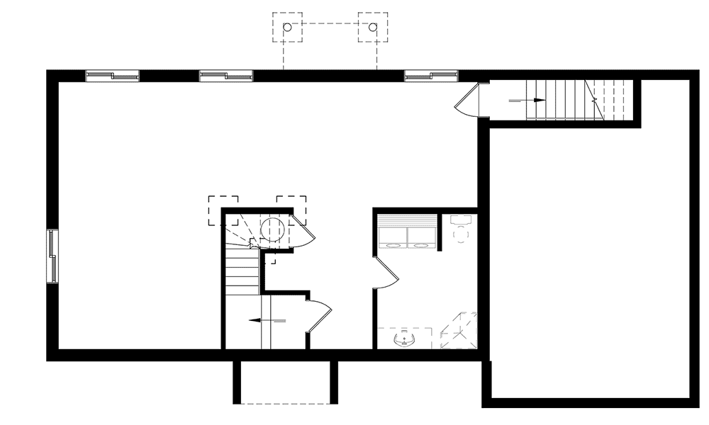 Plan 22477DR: Rugged Ranch Home Plan With Attached Garage - Floor Plan - Optional Lower Level - Northwest, Ranch, Rustic