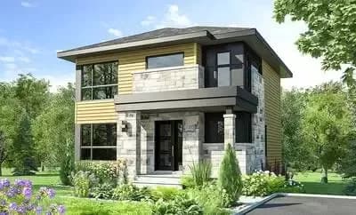 Expandable Prairie Style House Plan