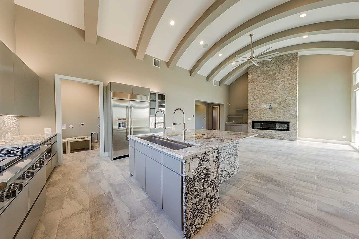 Plan 430031LY: 3-Bed Modern Hill Country House Plan with Dramatic Arched Interior - Image #15 - Contemporary, Hill Country, Mediterranean, Modern