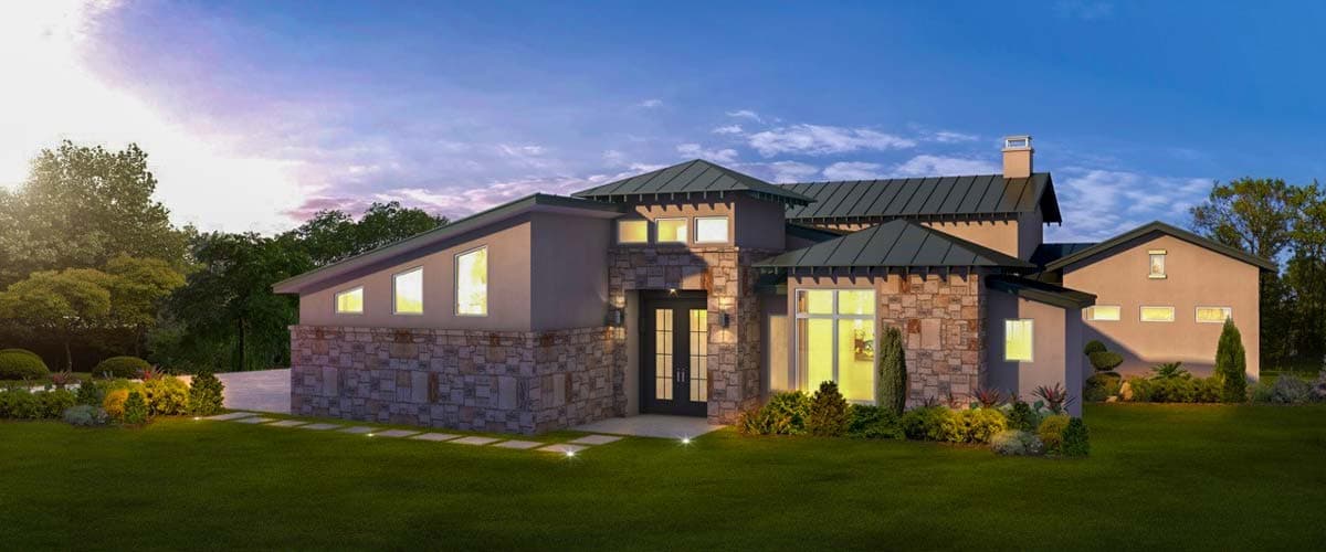 Plan 430031LY: 3-Bed Modern Hill Country House Plan with Dramatic Arched Interior - Image #48 - Contemporary, Hill Country, Mediterranean, Modern