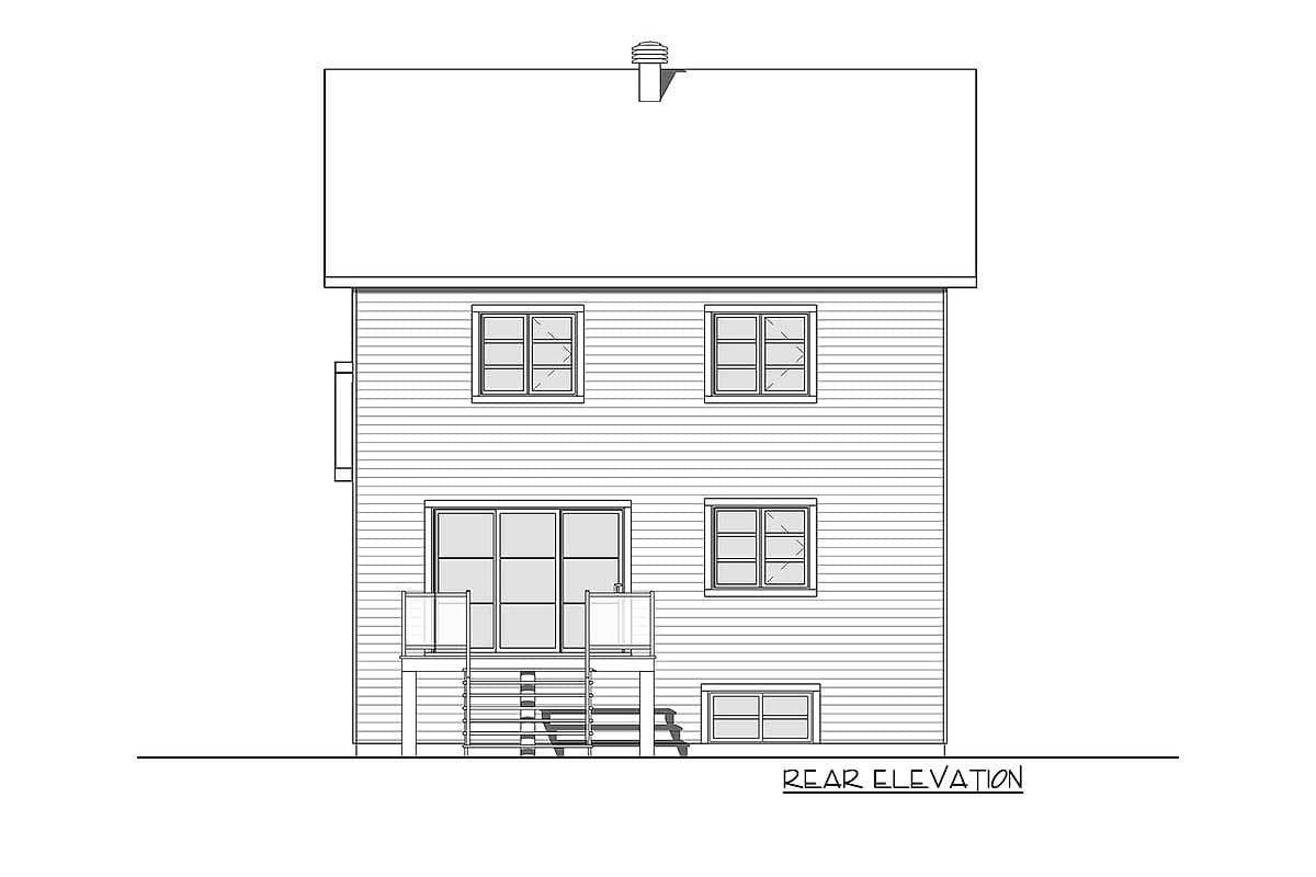 Plan 22486DR: 3 Bedroom Transitional House Plan with a Small Footprint - Image #5