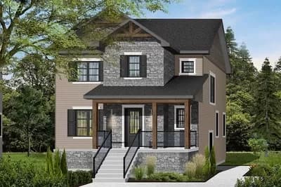 3 Bedroom Transitional House Plan with a Small Footprint