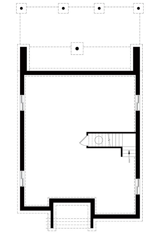 Plan 22488DR: 4-Bed Modern House Plan with Master Balcony - Floor Plan - Optional Lower Level - Modern, Northwest