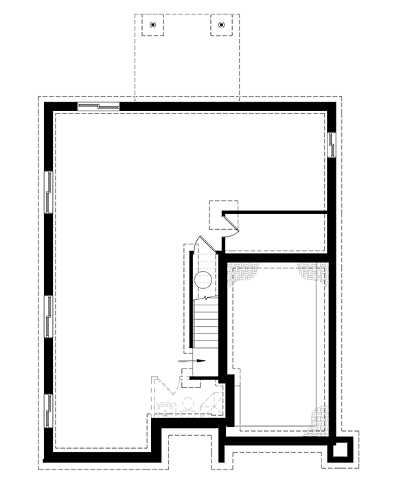 Plan 22489DR: Four Bedroom Split Level House Plan - Floor Plan - Optional Lower Level - Contemporary, Northwest