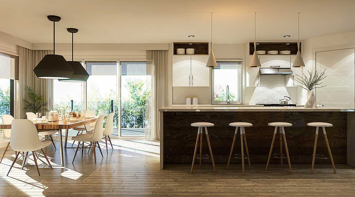 Plan 22490DR: Modern Barndominium-Style House with Huge Deck and Upside-down Layout - Image #4 - Barndominium, Cabin, Contemporary, Modern, Mountain, New American, Northwest, Rustic