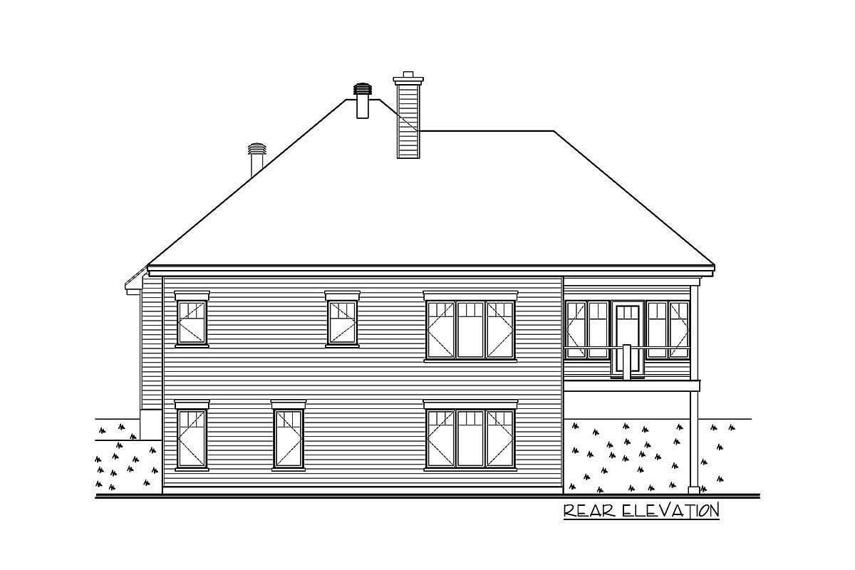 Plan 22491DR: Vacation Home Plan With Finished Lower Level - Image #5 - Northwest, Ranch, Vacation