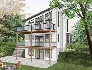 Contemporary Vacation House Plan
