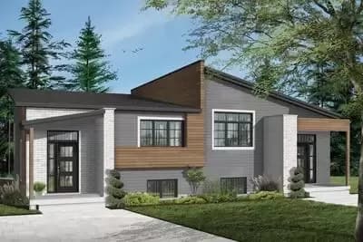 Contemporary Duplex