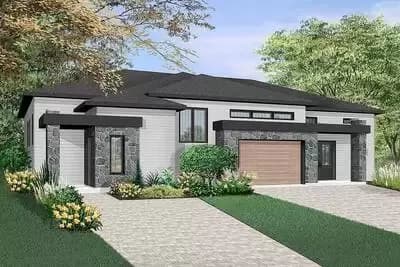Contemporary Duplex