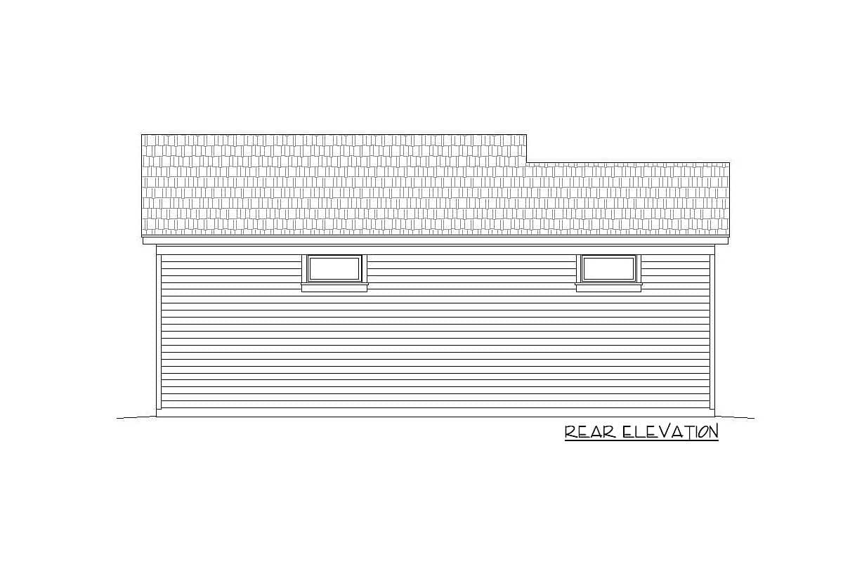 Plan 68513VR: RV Garage With 3 Exterior Options - Image #6