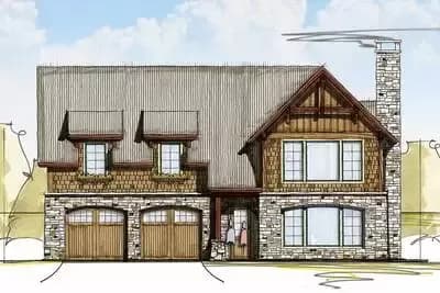 Rugged And Rustic 3-Bed Carriage House Plan