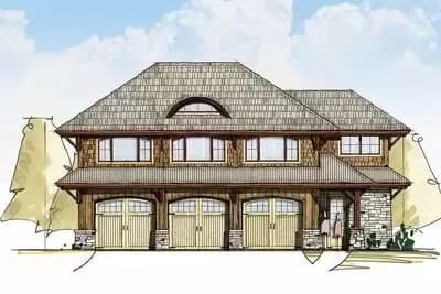Two Bedroom Carriage House Plan