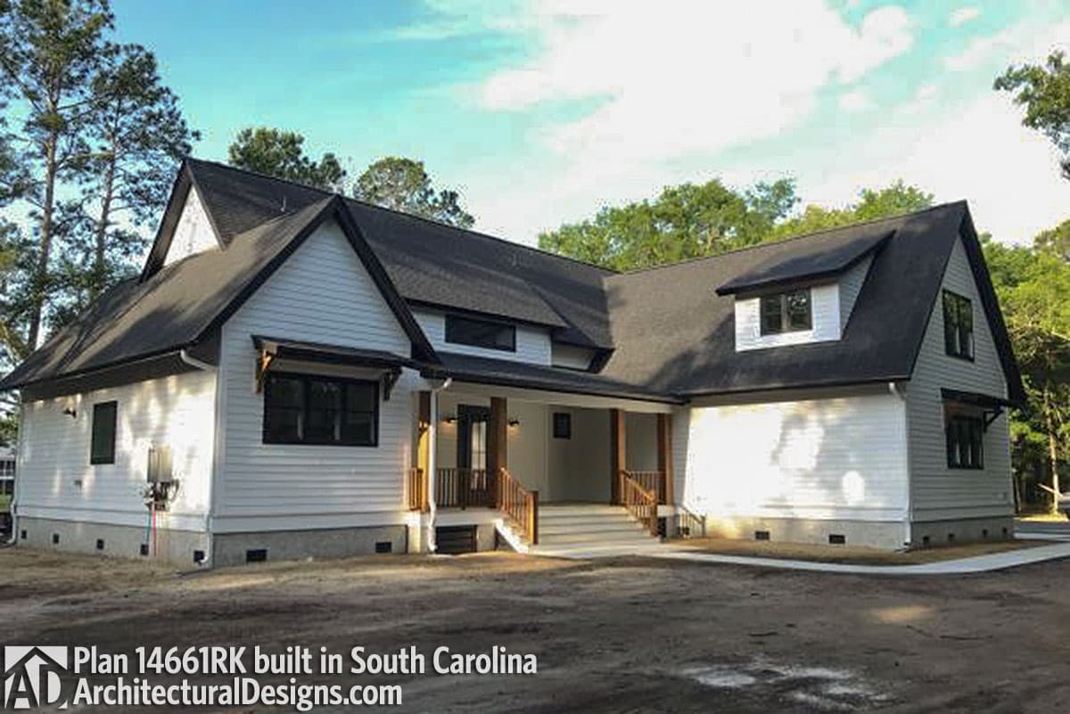 build gallery item - Modern Farmhouse Plan 14661RK comes to life in South Carolina