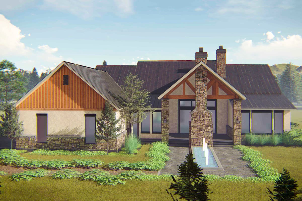 Plan 54021LK: Country Craftsman with Sunroom off Master Bedroom - Image #9 - Country, Craftsman, Farmhouse