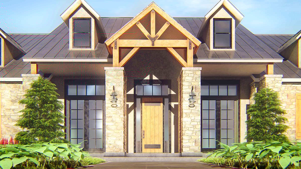 Plan 54021LK: Country Craftsman with Sunroom off Master Bedroom - Image #6 - Country, Craftsman, Farmhouse