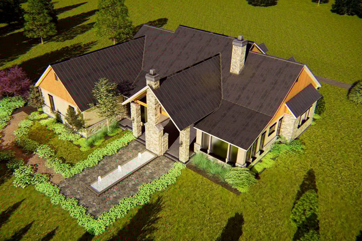 Plan 54021LK: Country Craftsman with Sunroom off Master Bedroom - Image #11 - Country, Craftsman, Farmhouse