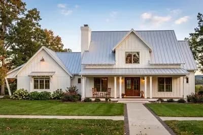 Modern Farmhouse Plan With 2-Car Side Load Garage