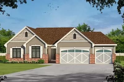 Flexible House Plan With 2 or 3 Beds