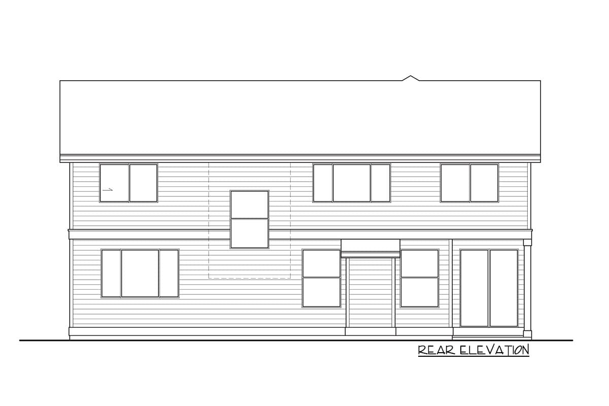 Plan 737023LVL: Two-Story House Plan with Leisure Loft and Junior Suite - Image #7 - Northwest, Traditional