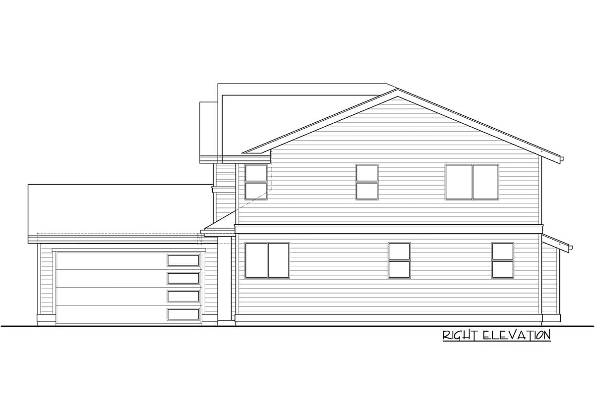 Plan 737023LVL: Two-Story House Plan with Leisure Loft and Junior Suite - Image #8 - Northwest, Traditional