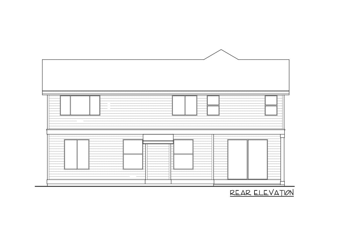 Plan 737024LVL: Two-Story House Plan with First Floor Guest Suite - Image #8 - Northwest, Traditional