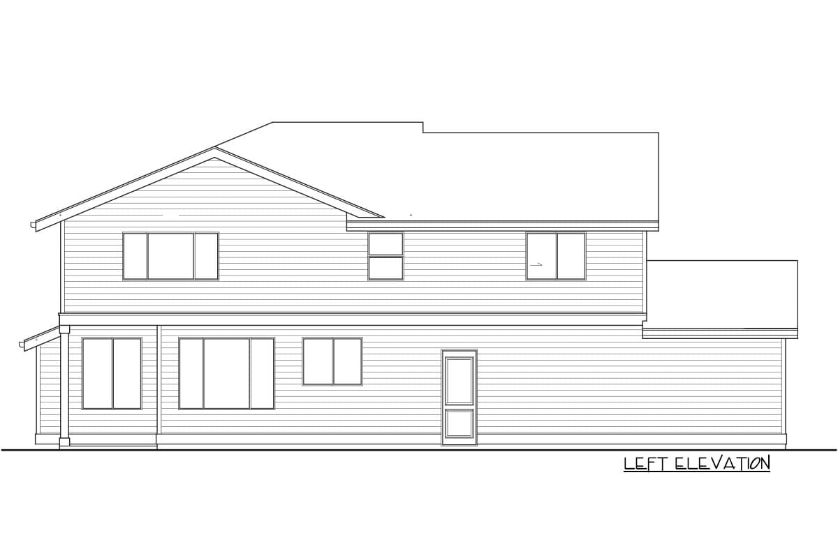 Plan 737024LVL: Two-Story House Plan with First Floor Guest Suite - Image #9 - Northwest, Traditional
