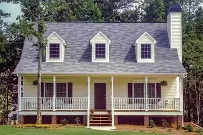 Classic Country Cape With Drive-Under Garage