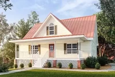 Country House Plan with Drive-Under Garage