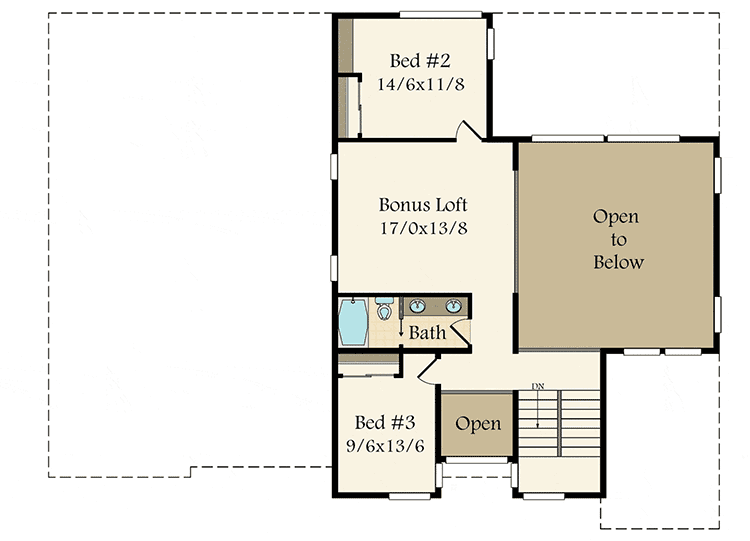 Plan 85242MS: Modern Home Plan with Dynamic Shared Spaces - Floor Plan - 2nd Floor - Contemporary, Mid Century Modern, Modern, Northwest, Transitional