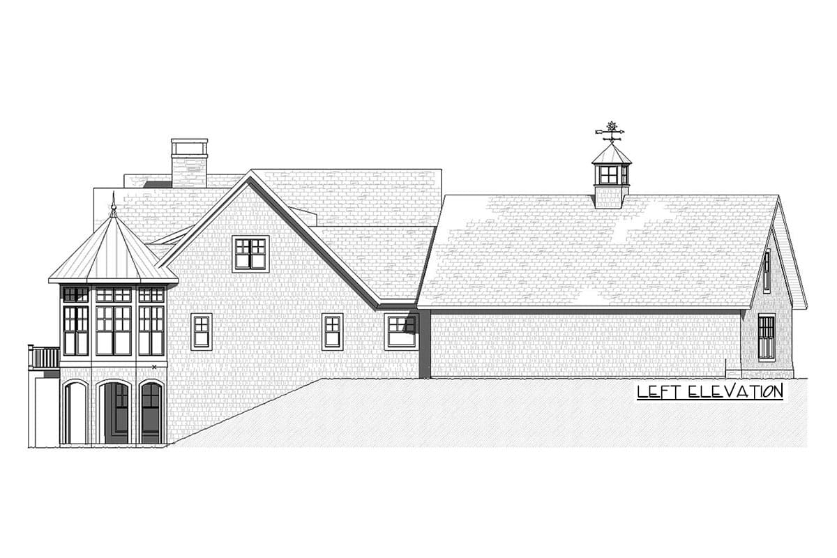 Plan 970055VC: Classic Country House Plan with Octagonal Sun Room - Image #5 - Country, New American, Traditional