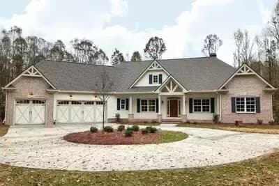 Country Craftsman House Plan with Private Master Suite