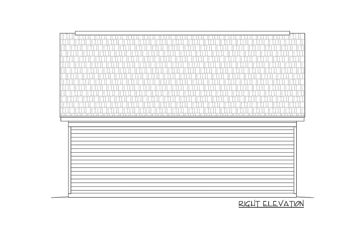 Plan 68517VR: Detached Garage Plan With Upstairs Loft - Image #5 - Traditional