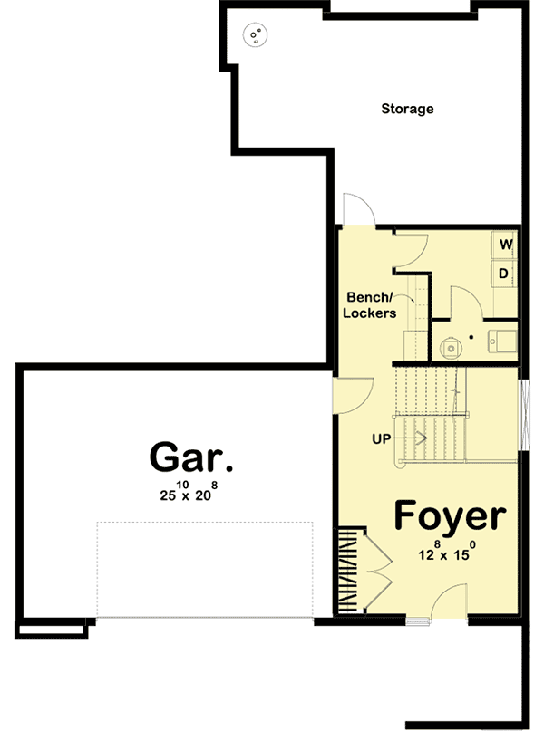 Plan 62726DJ: Striking  Modern House Plan with Courtyard and Drive-Under Garage - Floor Plan - Basement - Coastal, Contemporary, Modern, Northwest