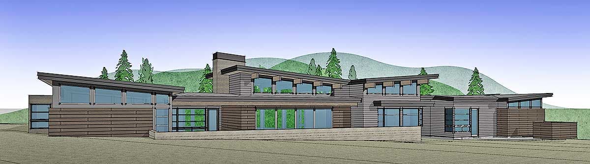 Plan 54231HU: Stunning Contemporary House Plan with Game Room - Image #41 - Contemporary, Mid Century Modern, Modern, Northwest