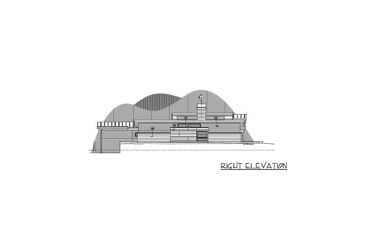 Plan 54231HU: Stunning Contemporary House Plan with Game Room - Image #45 - Contemporary, Mid Century Modern, Modern, Northwest