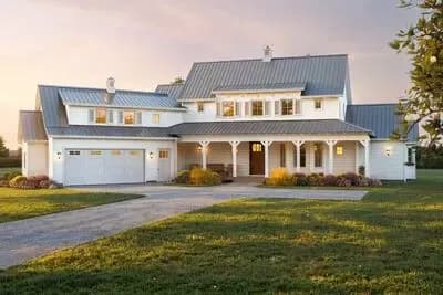 Versatile Modern Farmhouse Plan with Two Upstairs Bedroom Layouts