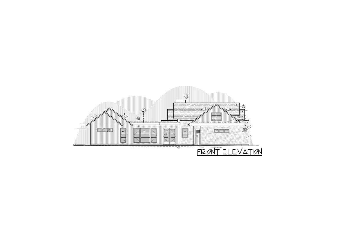 Plan 54228HU: Ultra Modern Farmhouse with Dog Run - 3832 Sq Ft - Image #42 - Contemporary, Mountain, Northwest