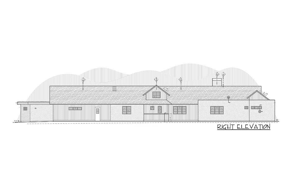 Plan 54228HU: Ultra Modern Farmhouse with Dog Run - 3832 Sq Ft - Image #39 - Contemporary, Mountain, Northwest