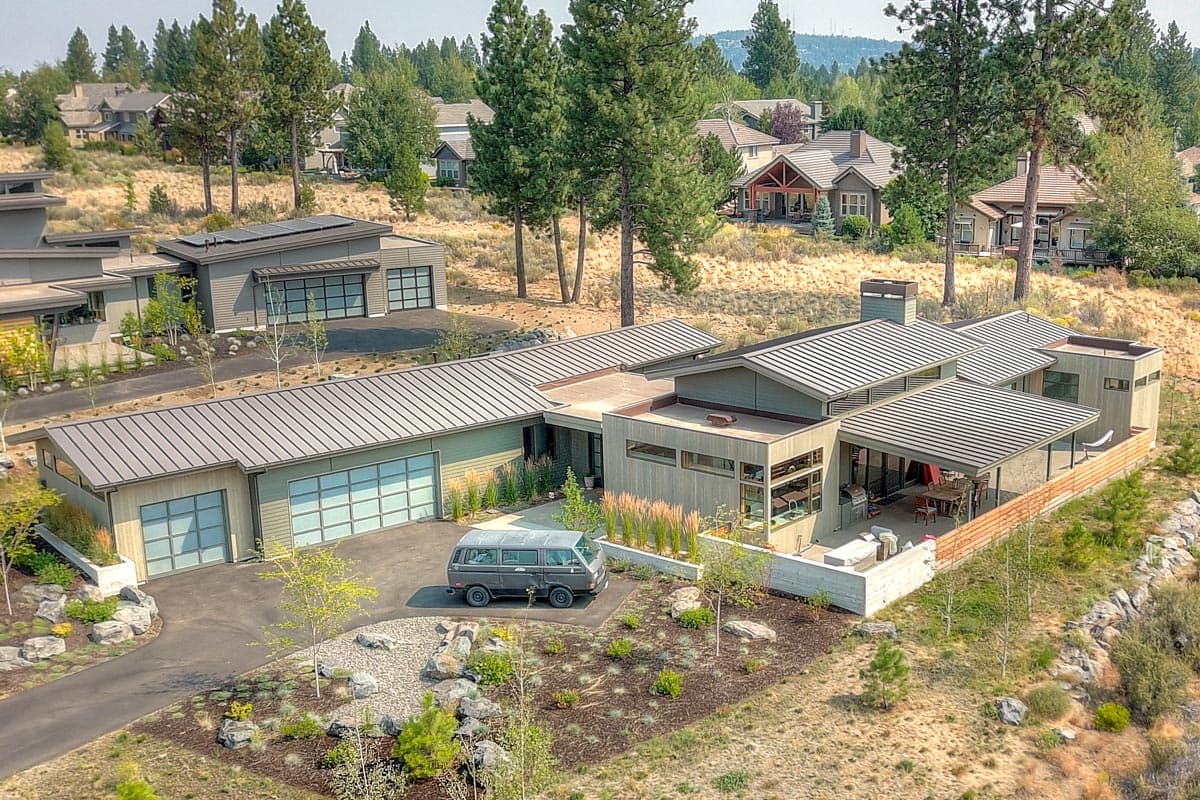 Plan 54229HU: Modern Mountain House Plan with Courtyard and Terrace - Image #7 - Contemporary, Mid Century Modern, Mountain, Ranch
