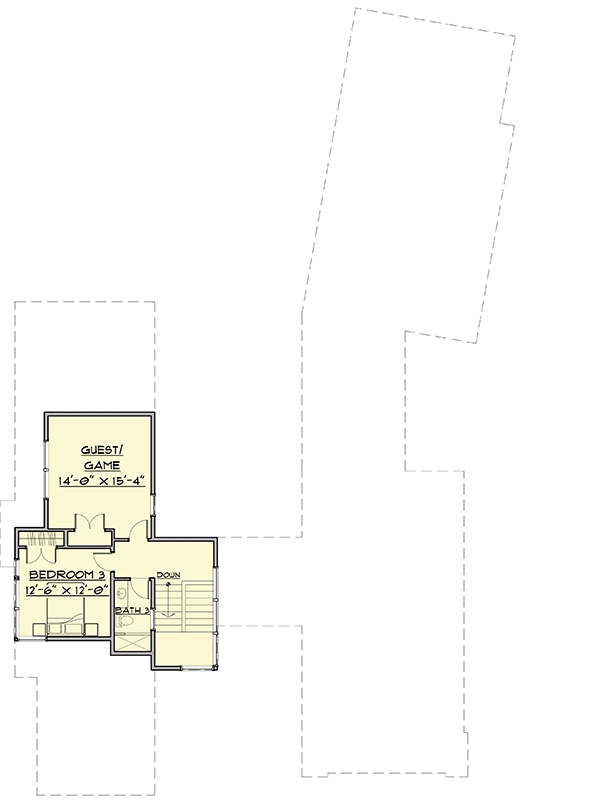 Plan 54230HU: Grand Contemporary House Plan - Floor Plan - 2nd Floor - Contemporary, Mid Century Modern, Modern