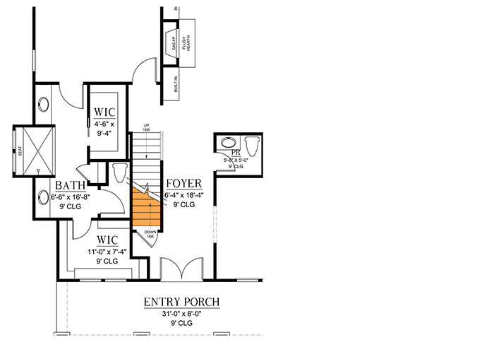 Plan 500032VV: "Upstairs For The Kids" II - Floor Plan - Basement Option - Cottage, Country, Craftsman, Modern Farmhouse, New American, Northwest, Traditional